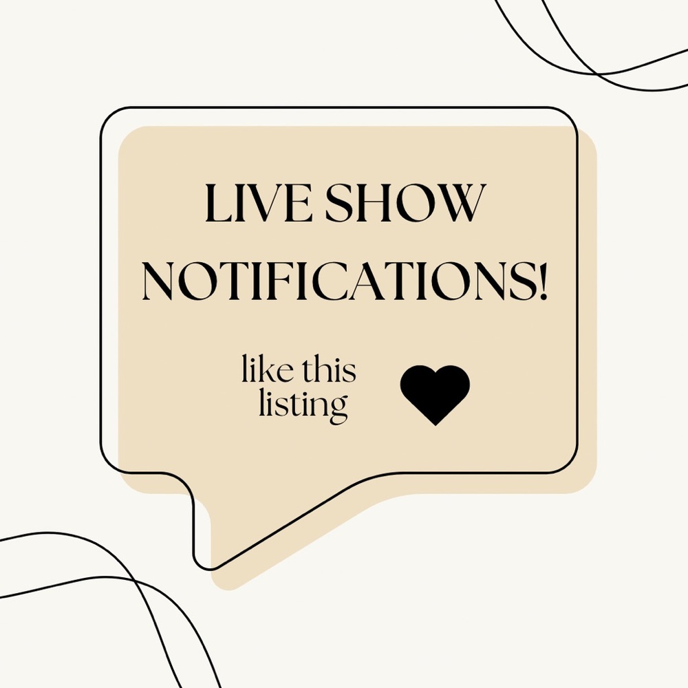 Live Show Notification!! 🛍️💕